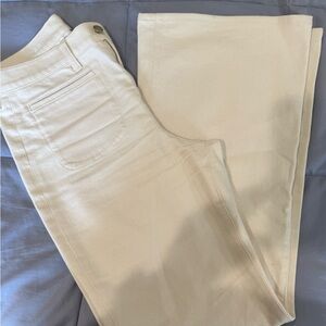 J. Crew Cream Flare Jeans